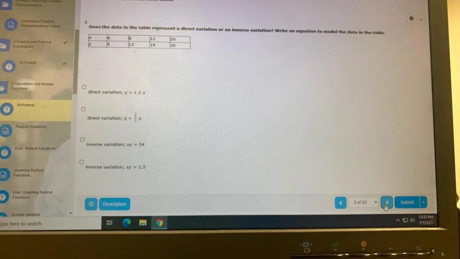 Graphing radical functions quiz part 1