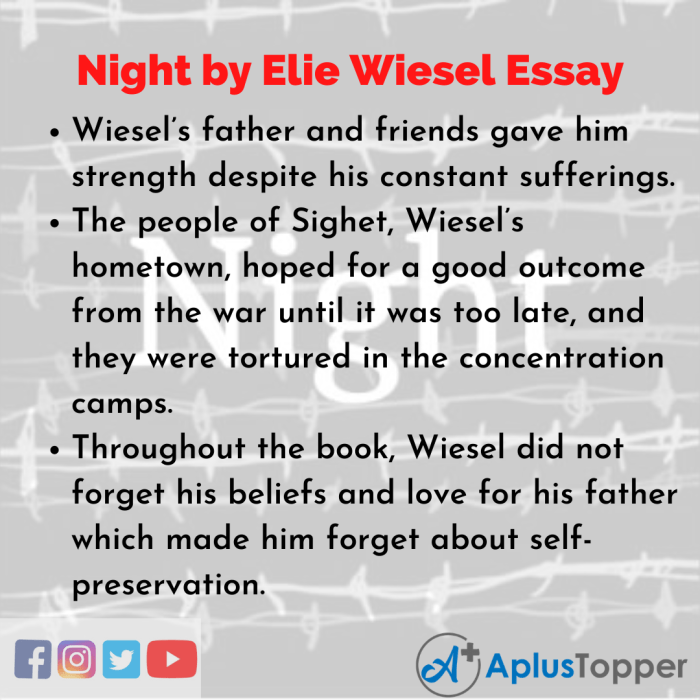 Questions for night by elie wiesel