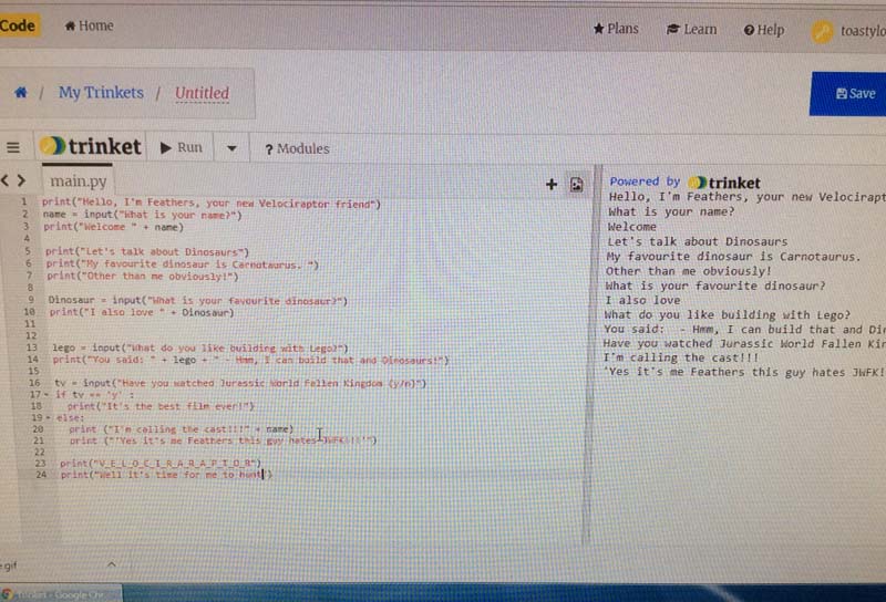 Assignment 3 chatbot project stem python